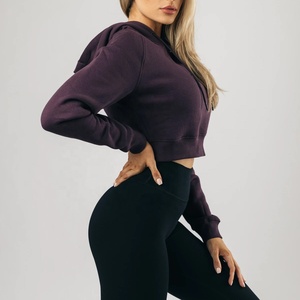 2024 Wholesale Custom logo Dye Pullover <b>Sweatshirt</b> Plain Organic Cotton Crop Top Men's Hoodies - Product Image 5