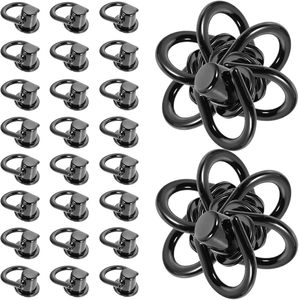 Angoily Sets - Kit de Herrajes Metálicos con Remaches y Anillas Giratorias para Bolsos, Reparación de Correas de Cuero y Suministros de Bricolaje - Product Image 1