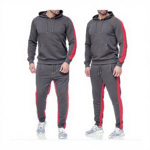 Ensemble tendance streetwear décontracté pour homme 2026 – Survêtement sportif tendance avec sweat à capuche et pantalon de survêtement assorti - Product Image 1