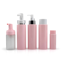 Bouteille de Luxe en Plastique Rose pour Lotion, 100ml 120ml 150ml 180ml 200ml, avec Pompe Vaporisateur Brume Corporelle pour Cosmétiques et Soins de la Peau