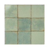 Carreaux brillants Manly Emerald pré-coupés 45x45 cm, bords irréguliers