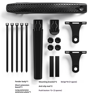 Guardabarros para Bicicleta de Carretera ENLEE EN820, Diseño Melon Cart, para Bicicleta de Gravel, Liberación Rápida, Placa de Lluvia Extendida Ajustable, <span class=keywords><strong>700C</strong></span>, Eliminación de Barro - Product Image 1