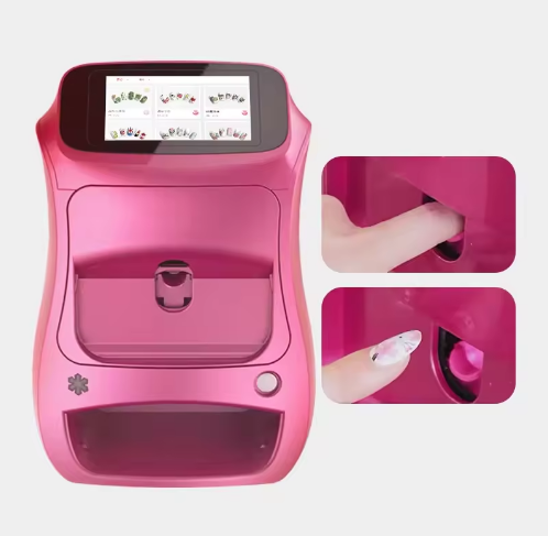 Professional Intelligent Electric Plug-In Portable Automatic Digital 3D Nail Printer WiFi Enabled 7.0inch Touchscreen ABS