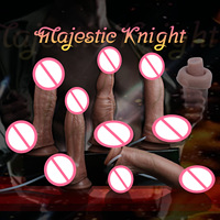 Dildo en silicone double couche avec fonction de pulvérisation d'eau, pour le nettoyage des zones intimes, utilisation comme lavement, pour l'orgasme, portable pour lesbiennes