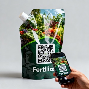 Bolsa de Plástico Flexible para Fertilizante Líquido con Código QR, Diseño de Bolsa con Boquilla para Facilitar el Vertido y un Cierre Hermético - Product Image 4
