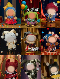 Labubs Keychain chú hề hộp mù tại sao rất nghiêm trọng loạt Vinyl đồ chơi sang trọng hộp mù Halloween Mặt dây chuyền - Product Image 2