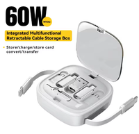 Kit de câble de charge USB-C multifonction 6 en 1, adaptateur de charge rapide 60W, kit de câble de charge pour téléphone