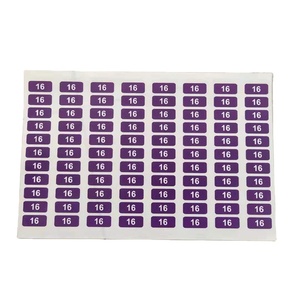 Nhãn Vinyl Trong Suốt Có Thể Tháo Rời Cho Quần Áo Số Sê-ri Nhãn Dán Mã Vạch - Product Image 1