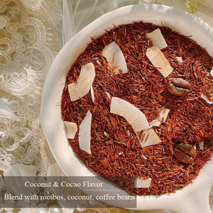 ชา Rooibos รสทอฟฟี่ผสมมะพร้าวจากแอฟริกาใต้ ผสมเมล็ด<span class=keywords><strong>โกโก้</strong></span> สำหรับ<span class=keywords><strong>ชง</strong></span><span class=keywords><strong>ร้อน</strong></span>/<span class=keywords><strong>ชง</strong></span>กับนม เหมาะสำหรับร้านชานมไข่มุก |   ชา OEM แบบซอง/แพ็ค - Product Image 2