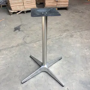 뜨거운 판매 알루미늄베이스 테이블베이스 독특한 디자인 4 스타 금속 테이블 다리 야외 가구