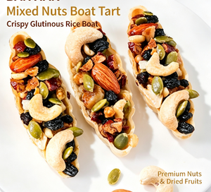Tarta <span class=keywords><strong>de</strong></span> Barquillo con Frutos Secos Mixtos, Paquete Individual, Barquillo <span class=keywords><strong>de</strong></span> Arroz Glutinoso, Pastel Crujiente, Proveedor Mayorista para Distribuidores <span class=keywords><strong>de</strong></span> Snacks - Product Image 3