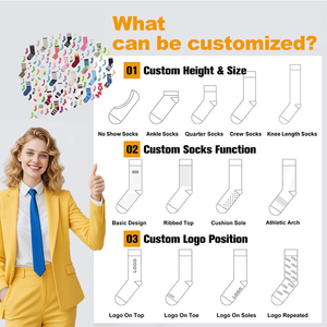 Chaussettes <span class=keywords><strong>de</strong></span> compression personnalisées pour la course à pied (hommes et femmes) – <span class=keywords><strong>Bas</strong></span> <span class=keywords><strong>de</strong></span> compression pour sports <span class=keywords><strong>de</strong></span> plein air, marathon, varices et soutien du <span class=keywords><strong>bas</strong></span> du corps - Product Image 5