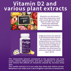 Yetişkinler ve gençler için özel etiket süper uyku sakızlı <span class=keywords><strong>Vitamin</strong></span> <span class=keywords><strong>D2</strong></span> Melatonin takviyesi uyku teşvik - Product Image 4