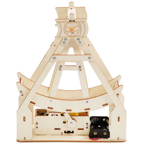 Jouets éducatifs STEM en bois, métal et plastique pour enfants de 7 à 12 ans : Géométrie, Bateau pirate, Boîte à code, Échelle de ventilateur - Product Image 1