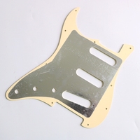 Donlis American Standard Cream ST Pickguard 3 plis pour guitares électriques à micros SSS Single Coil