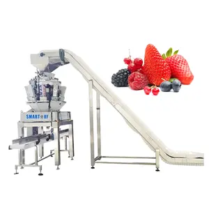 SmartWeigh mesin pengepakan manufaktur China, mesin pengepakan baki buah segar isi otomatis
