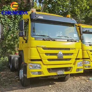 Ağır ucuz Howo traktör kamyon kafa 400hp Euro2 Sinotruk yeni kullanılmış römork traktör kamyonları