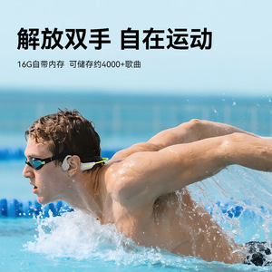 Auriculares de Conducción Ósea Langsdom Be20, Resistentes al Agua IP68, Auriculares Bluetooth Deportivos para Natación - Product Image 4