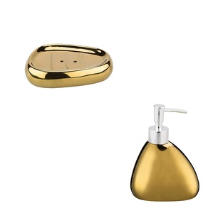 Dispensador de <span class=keywords><strong>Baño</strong></span> Moderno, Ecológico, de Cerámica de Lujo, Dorado y Personalizado - Product Image 5