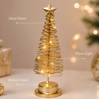 Sapin de Noël en métal avec LED
