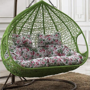 Modern Outdoor Patio Swing Chair Two Seat Patio Swing <b>Wicker</b> Swing Chair China Factory Wholesale <b>Hanging</b> Chair <b>Hanging</b> <b>Basket</b> - Product Image 3