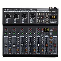Prix de gros bon marché Mixeur audio mis à jour 4 canaux Blue Tooth MP3 Fonction Console de mixage audio avec USB Mini Mixer