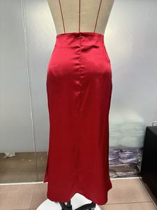 Lady đuôi cá váy <span class=keywords><strong>satin</strong></span> giữa Chiều dài váy mùa xuân mùa hè phong cách mới của phụ nữ quần áo nhà sản xuất trực tiếp Váy bán buôn - Product Image 5