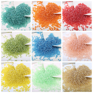 All'ingrosso 3mm di champagne foderato rotondo foro ceco di vetro Seed Beads alla rinfusa vita allentata perline per donna borsa gioielli fare - Product Image 2