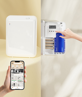 Diffuseur d'huiles essentielles de bureau en plastique, alimenté par batterie, contrôle par application, sans eau, rechargeable, écologique, purificateur d'air, appareil aromatique pour hôtel