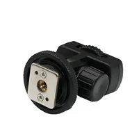 180 Grad einstellbarer Winkel 1/4 "Zoll Schraube Hot Shoe Mount Adapter zur Montage von Canon Nikon DSLR Kamera Flash LED Licht monitor