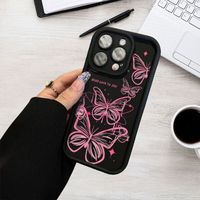 Nouvelles Coques de Téléphone de Luxe Papillons pour iPhone 17 Air 16 15 Plus Pro Max 14 13 12 11 X XR – Housse Arrière de Protection Antichoc