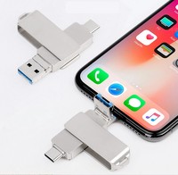 Pendrive Promocional de 8GB 16GB 32GB 64GB 128GB 256GB 512GB, Unidad USB Metálica 2.0, Disco Duro OTG USB