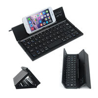 Clavier pliable en gros de haute qualité Mini BT pc portable clavier à trois volets pour ordinateur portable d'affaires ordinateur portable pad