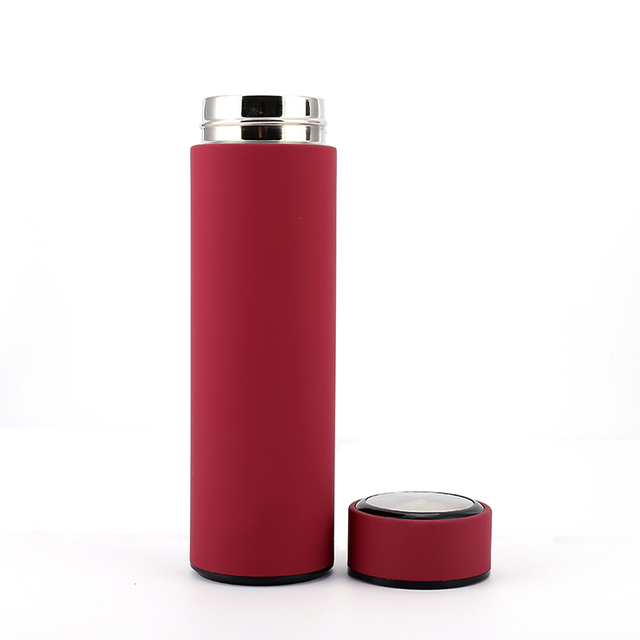 AI-MICH 500ml Stainless Steel Intelligent Water Bottle Eco-Friendly Smart Digital Thermos with Temperature Display
