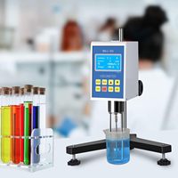 Viscosímetro rotatorio digital Medidor de viscosidad de laboratorio de 1 a 2000000mPa Pantalla LCD con salida de datos para grasa de recubrimiento de pintura de tinta