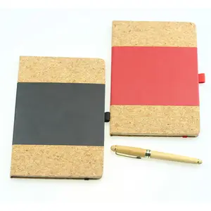 Amostra de impressão de diário personalizado 2023 livros de notas de madeira personalizados livro de diário caderno personalizado caderno A5 personalizável