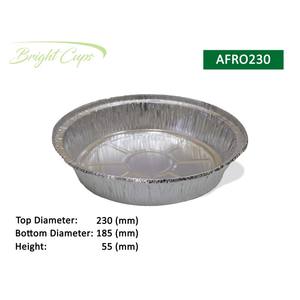 Forme ronde biodégradable 230 900ml Plateaux ronds en aluminium Four à emporter Conteneurs en aluminium argenté Philippines - Product Image 1