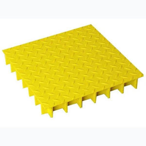 Le caillebotis FRP de haute qualité est disponible en stock, avec des couleurs au choix et des spécifications complètes - Product Image 1