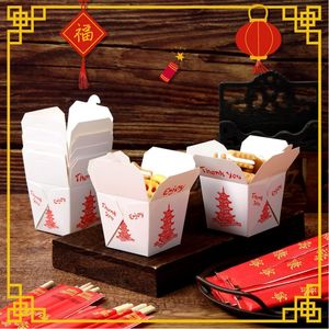 Tùy Chỉnh Sinh Thái Dùng Một Lần Giấy Bao Bì Gạo Takeout <span class=keywords><strong>Container</strong></span> Thực Phẩm Trung Quốc Mì Hộp Với Xử Lý - Product Image 3
