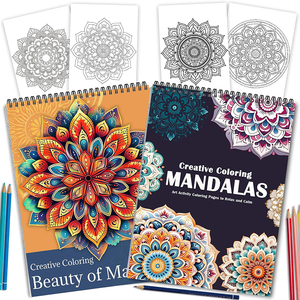 Tùy chỉnh thiết kế độc đáo dịch vụ in ấn Màu cuốn sách mặt thiết kế Quà Tặng màu sách cho người lớn để làm giảm lo lắng và thư giãn - Product Image 2