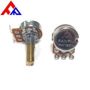Potentiomètre rotatif 20 mm WH148, potentiomètre 3 broches, B25k 55 degrés, B50k 90 degrés - Product Image 6