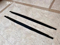 Side Skirt Gloss Black Gaya MP untuk BMW Seri 3 E90 MP Side Bumper Suku Cadang Mobil 2005-2011