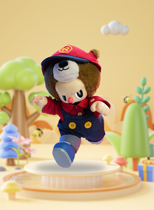 Figurine de plombier ours rebelle en édition limitée-Jouet de dessin animé en peluche à collectionner en stock - Product Image 5