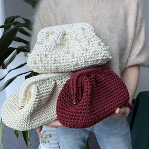 Sac à main de luxe fait main style perle pour <span class=keywords><strong>femme</strong></span>, pochette de soirée de mariage, sacs au crochet pour <span class=keywords><strong>femme</strong></span> - Product Image 1