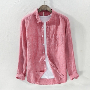 Camicia Bianca da <span class=keywords><strong>Uomo</strong></span> in Fibra Verde all'Ingrosso, Abbigliamento Personalizzato di <span class=keywords><strong>Grandi</strong></span> Dimensioni, Camicia in Canapa e Cotone - Product Image 2