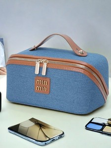 Custom Ladies Portable Travel Makeup Case Fashionable Cosmetic <b>Storage</b> Bag Custom Zipper <b>Toiletries</b> Case - Product Image 5