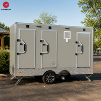 Cogsun Toilettes Mobiles Portables Extérieures, Cabine de Douche, Sanitaires, WC, Remorque