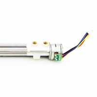 Moteur pas à pas linéaire miniature QQ SM15-196L 15BY 15V DC avec écrou coulissant en plastique et course de 150 mm 170 mm