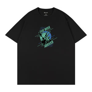 Camiseta de Jersey 100% Algodón para Hombre Qneckwhite, Negra, Manga Corta, Transpirable, Estilo Urbano Q96 - Product Image 2