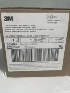 3M 3812 manipulationssicheres Etikett Material kundenspezifischer Druck manipulationssichere Garantie schutz-Aufkleber Garantie leeres Etikett